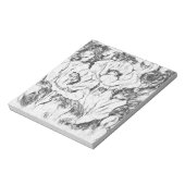 Pfefferkuchen, handgezeichnet, Blume mit Blumenmot Notizblock (Rotiert)