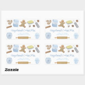 Pfefferkuchen in einem Guss oder Gastgeschenk Rechteckiger Aufkleber (Blatt)