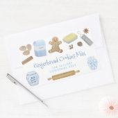 Pfefferkuchen in einem Guss oder Gastgeschenk Rechteckiger Aufkleber (Umschlag)