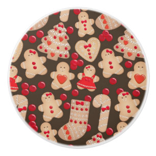 Pfefferkuchen Kekse Weihnachtsplätzchen Weihnachte Keramikknauf