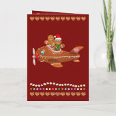 Pfefferkuchen Polar Express Feiertagskarte (Rückseite)