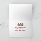 Pfefferkuchen Weihnachtskarte Feiertagskarte (Innenseite)