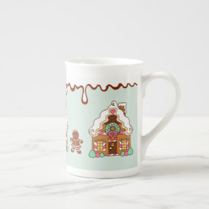 Pfefferkuchenhaus-Tasse Porzellantasse