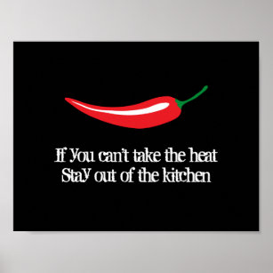 Pfefferkuchenplakat aus rotem Chili mit lustigem Z Poster