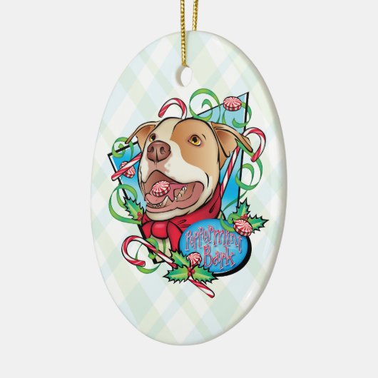 Pfefferminz-Barke Keramikornament (Links)