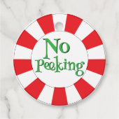 Pfefferminz Candy No Peking! Niedliche Funny Gift Geschenkanhänger (Vorderseite)