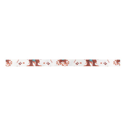 Pfefferminz-Charm Satinband (Vorderseite)