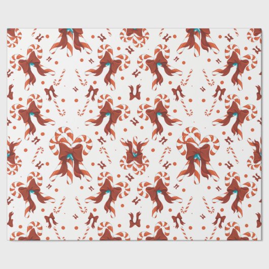 Pfefferminz-Charm-Verpackungspapier Geschenkpapier (Saum)