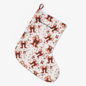 Pfefferminz-Charm-Weihnachtsstrumpf Großer Weihnachtsstrumpf (Vorderansicht (hängend))