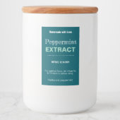 Pfefferminz-Extrakt Modern Label Aufkleber VLL1rt (Vorderseite)