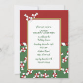 Pfefferminz-Feiertags-Einladung Einladung (Vorderseite)