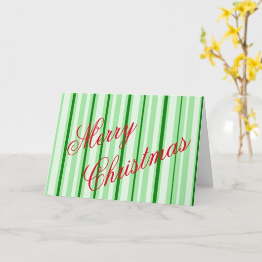 Pfefferminz Frohe Weihnachtskarte Karte (Gelbe Blume)