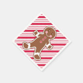 Pfefferminz-Gingerbread-Boy-Servietten Serviette (Ecke)