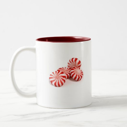 Pfefferminz-Kaffee-Tasse Zweifarbige Tasse (Links)