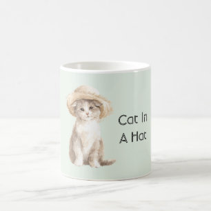 Pfefferminz-Katze in einem Hut   Kaffeetasse