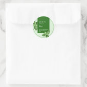 Pfefferminz-Kräutertee-Geschäftsetikett Runder Aufkleber (Tasche)