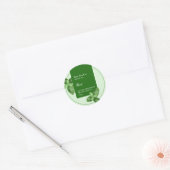 Pfefferminz-Kräutertee-Geschäftsetikett Runder Aufkleber (Umschlag)