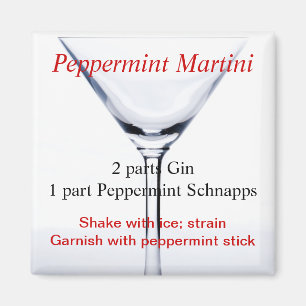 Pfefferminz Martini Magnet