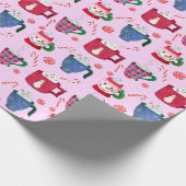 Pfefferminz-Party Geschenkpapier (Ecke)