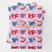 Pfefferminz-Party Geschenkpapier Set (Beispiel)