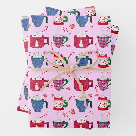 Pfefferminz-Party Geschenkpapier Set (Beispiel)