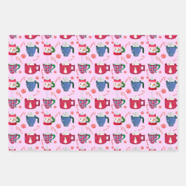 Pfefferminz-Party Geschenkpapier Set