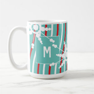 Pfefferminz-Regenbogen-Weihnachts-Schneeflocke-Kaf Kaffeetasse