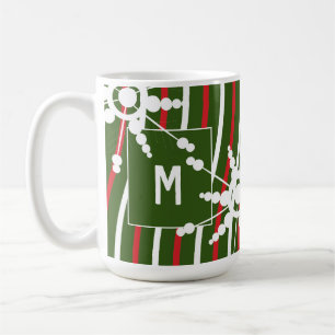 Pfefferminz-Regenbogen-Weihnachts-Schneeflocke Kaffeetasse