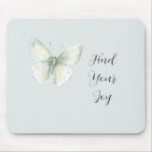 Pfefferminz-Schmetterlingsfreude Mousepad (Vorne)