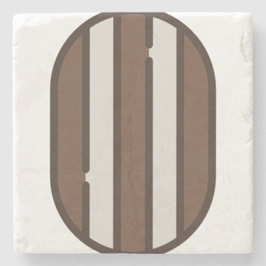 Pfefferminz Steinuntersetzer (Vorderseite)