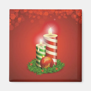 Pfefferminz-Streifen-Weihnachten leuchtet Magneten Magnet