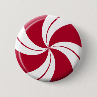 Pfefferminz-Strudel-Streifen-Süßigkeit Button