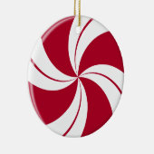 Pfefferminz-Strudel-Streifen-Süßigkeit Keramikornament (Rechts)