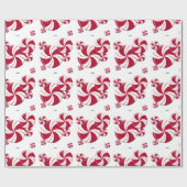 Pfefferminz-Strudel-Süßigkeit Geschenkpapier (Flach)