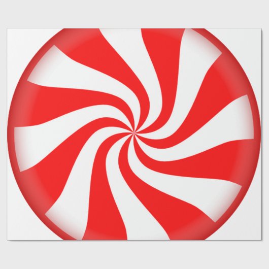 Pfefferminz-Süßigkeit Geschenkpapier (Flach)