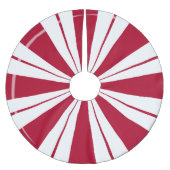 Pfefferminz-Süßigkeits-Streifen Polyester Weihnachtsbaumdecke (Vorderseite)