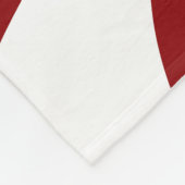 Pfefferminz-Süßigkeits-Strudel-Rot und Weiß Fleecedecke (Ecke)