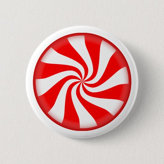 Pfefferminz-Süßigkeits-Weihnachtsknopf Button (Vorderseite)