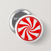 Pfefferminz-Süßigkeits-Weihnachtsknopf Button (Vorne & Hinten)
