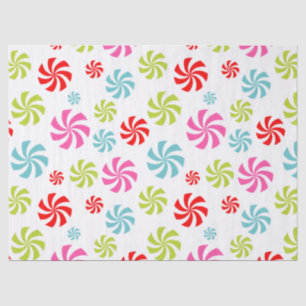Pfefferminz-Swirbel-Muster – Farbige Candy-Design Seidenpapier