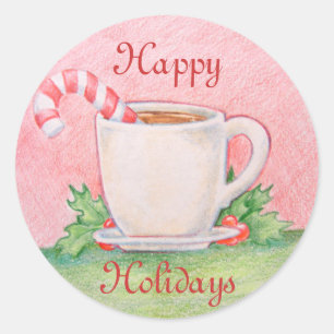 Pfefferminz-Tee-Aufkleber Runder Aufkleber