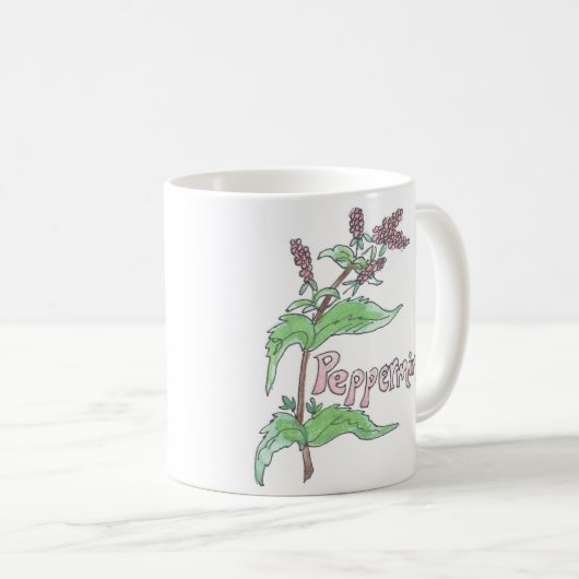 Pfefferminz-Tee-Tasse Kaffeetasse (VorderseiteRechts)