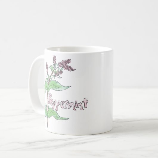 Pfefferminz-Tee-Tasse Kaffeetasse (Vorderseite Links)