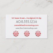 Pfefferminz-Visitenkarten Visitenkarte (Rückseite)