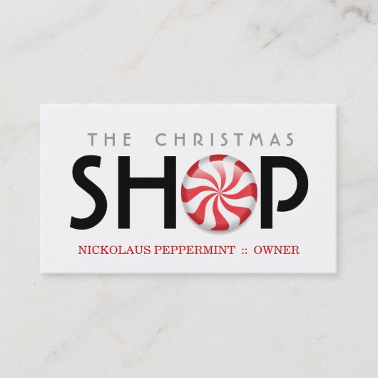 Pfefferminz-Visitenkarten Visitenkarte (Vorderseite)