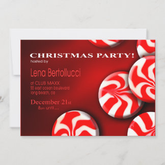 Pfefferminz Weihnachten Party Einladung