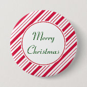 Pfefferminz-Weihnachts-Button Button (Vorderseite)