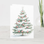 Pfefferminz-Weihnachtsbaum Karte (Rückseite)