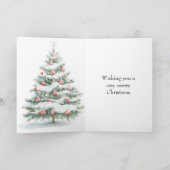 Pfefferminz-Weihnachtsbaum Karte (Innenseite)