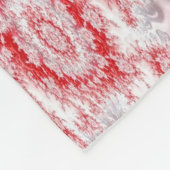 Pfefferminz-WeihnachtsDrehungs-Fraktal Fleecedecke (Ecke)